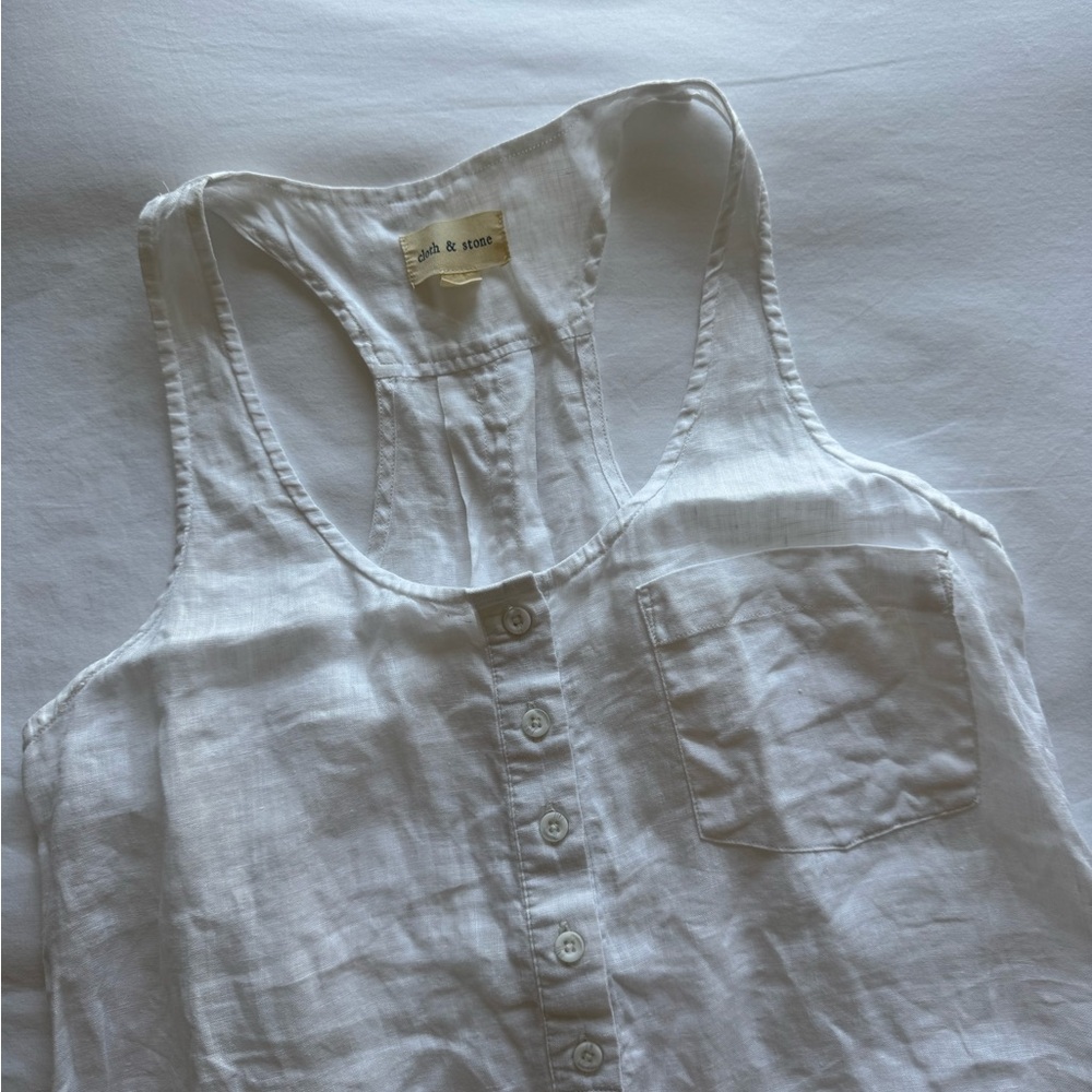 Linen Loose Beach Top